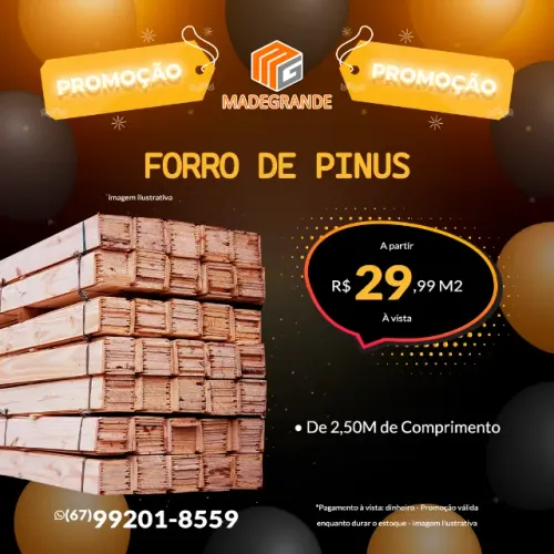 Promoção Forro Madeira Pinus