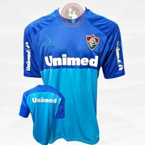 CAMISA AZUL FLUMINENSE MANGA CURTA GOLEIRO TAMANHO G 