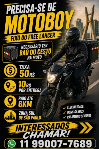 VAGA DE ENTREGADOR ZÉ DELIVERY