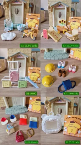Sylvanian families acessórios e móveis
