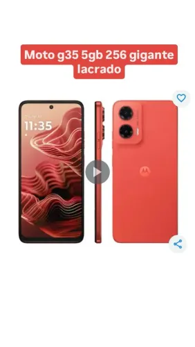 Moto g35 5g 256 gb de memória,lacrado nota fiscal e garantia de 1 ano.