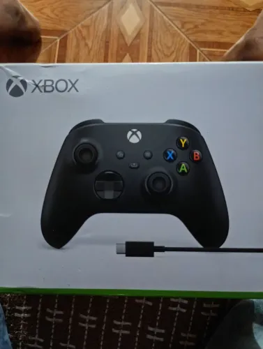 Controle Xbox Series X/S Carbon Black Original na Caixa + Cabo