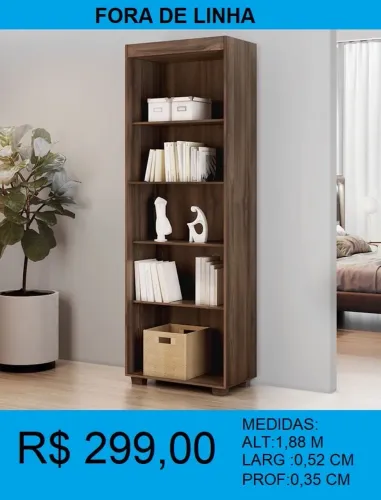 Livreiro estante escritório - Entrega e montagem grátis 