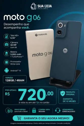 MOTO G06 128GB / 4 RAM LACRADO 