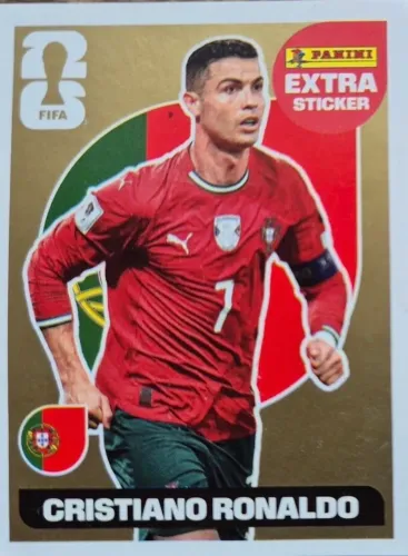 Figurinha Extra Legend OURO - Cristiano Ronaldo - Copa do Mundo 2026