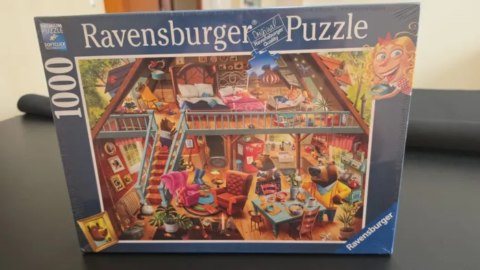Quebra cabeça ravensburger caixinhos dourados