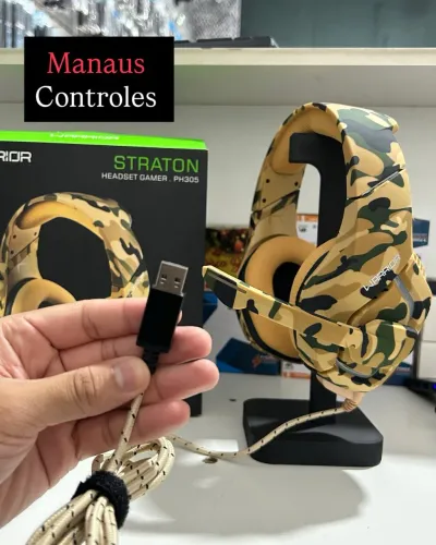 Headset Gamer USB para computador ( cabo trançado )
