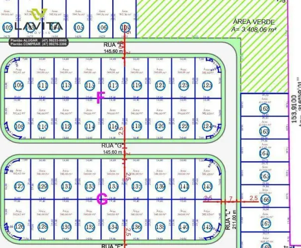 Terreno à venda, 360 m² por R$ 250.000 - Vale das Figueiras - Gaspar/SC