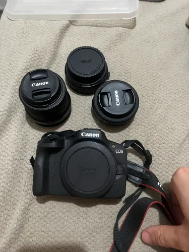 Canon EOS R100 + Lente 18-45mm + Lente 24mm + Adaptador EF-RF | Kit Completo