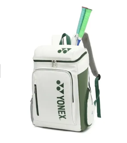 Raqueteira tenis yonex para 2 raquetes branco musgo
