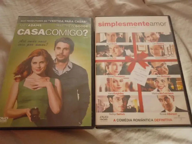 Dvds originais casa comigo e simplesmente amor 3xcartao preço unitário retirar no local