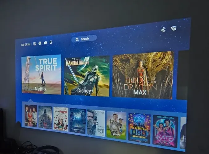 Projetor Smart Bettdow AC1073 Full HD 1080p | Android 12 | Wi-Fi | Bluetooth | Na Caixa