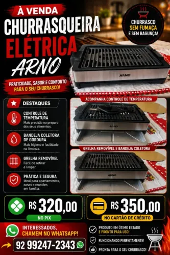 Churrasqueira elétrica Arno