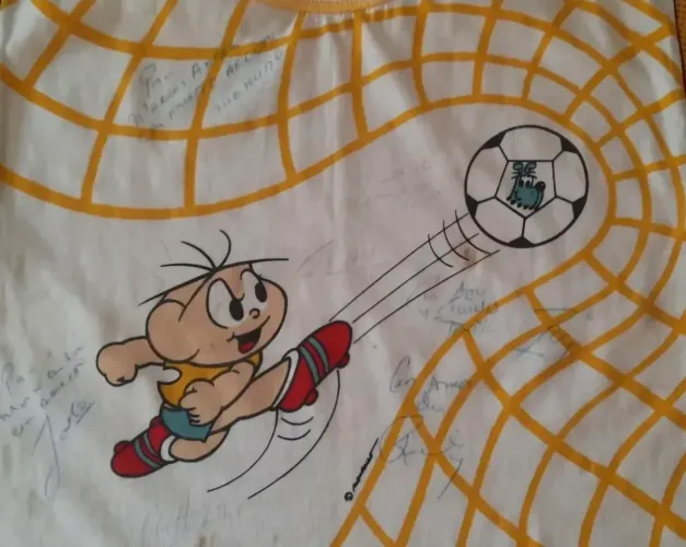 Menudos Camisa com Autógrafos Robby Charlie Roy Ray e Mais