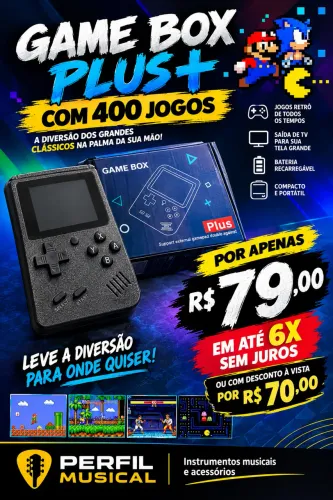 Mini game Box plus promoção
