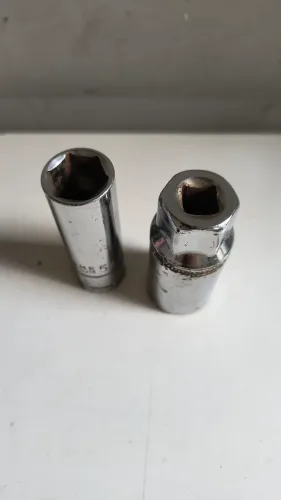 Dupla de Soquete Sextavado 21mm Encaixe 3/8 Lugatools e 5/8
