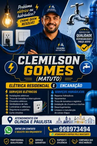 Serviços eletrônicos e hidráulicos