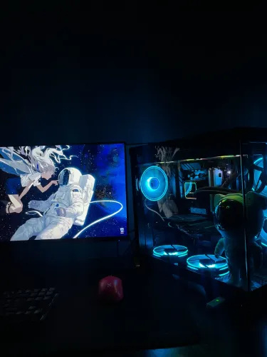 Setup Gamer Completo Ryzen 5 5600X l RX 6600 8GB | 32GB l 1TB SSD 180hz ips+