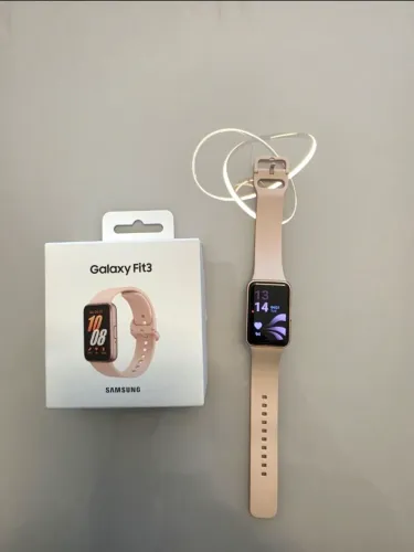 Smartwatch Galaxy Fit3 Samsung Rosé - Novo