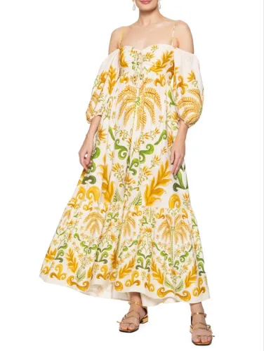 Vestido Farm Linho 