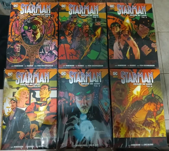 Combo HQs Starman: Edição de Luxo - 6 Volumes (James Robinson, seminovas)