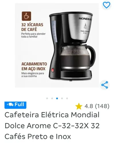 Vendo cafeteira usada apenas 2 meses