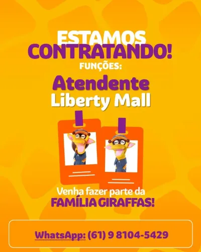 Atendente 6x1,Giraffas da Asa Norte