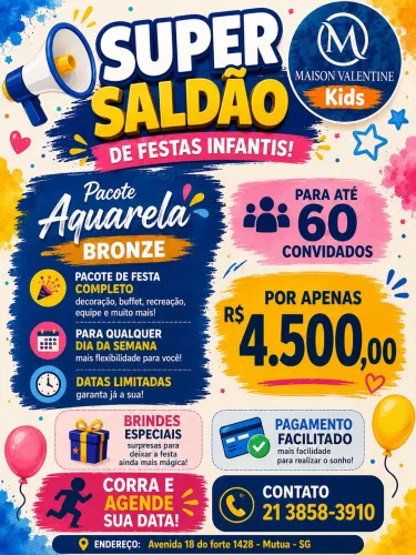Festa kids completa  por 4.500,00