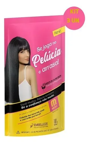 Henê pelúcia em gel e pouch medio