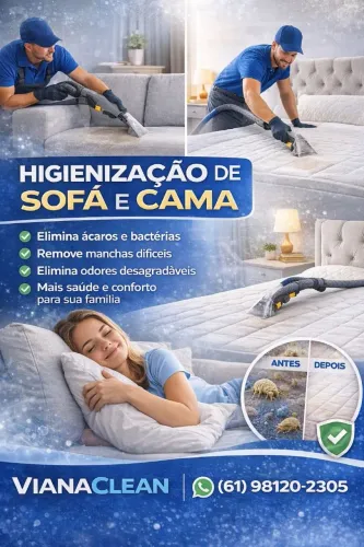 Higienização de colchão e sofa