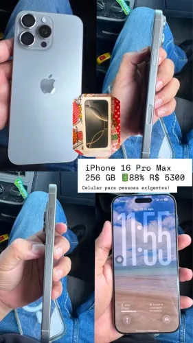 iPhone 16 pro Max sem marcas de uso