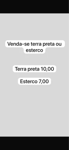 Terra preta ou esterco de cavalo