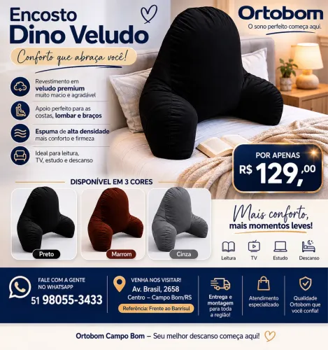 Encosto Dino de Veludo