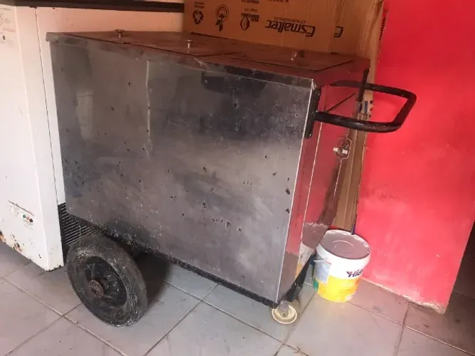 CARRINHO DE INOX DE CACHORRO QUENTE