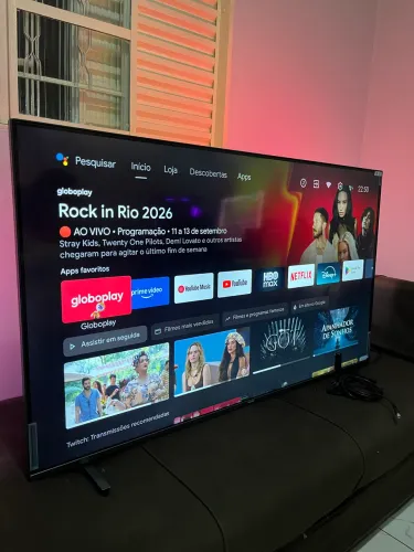Tv Philips Smart 55 polegadas 4k novinha