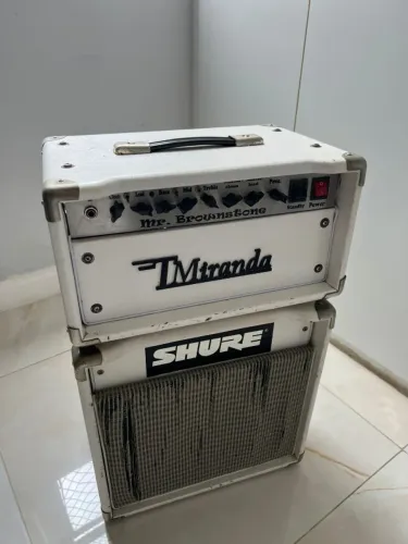 Amplificador Valvulado T Miranda Mr. Brownstone 50W - Primeira Versão Branca + Caixa Em