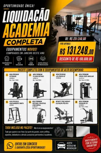 Oportunidade Ramo Academias