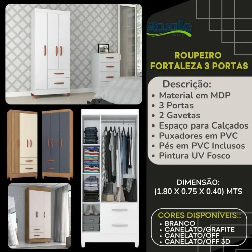 Guarda roupa solteiro novo 