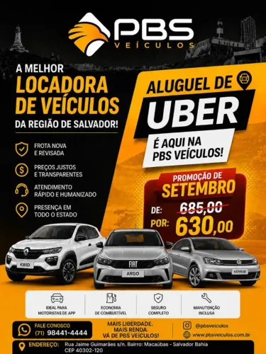 locação aluguel Carros Veiculos Motorista de aplicativo - UBER, 99 pop, INdriver