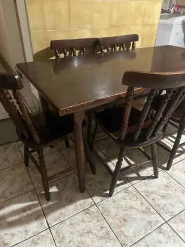 jogo de mesa maciça madeira legítima