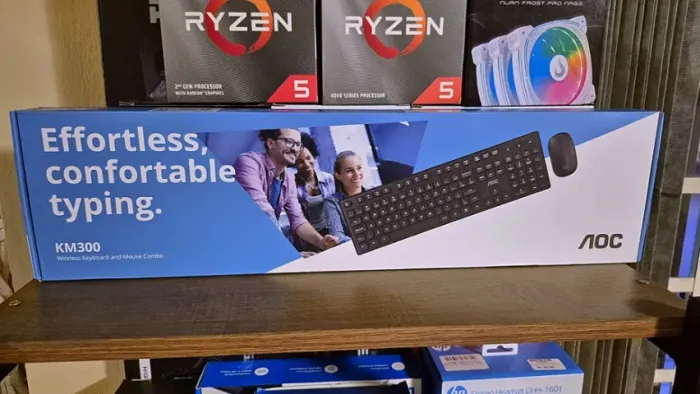 Kit teclado e mouse sem fio AOC, novo, lacrado, com garantia!
