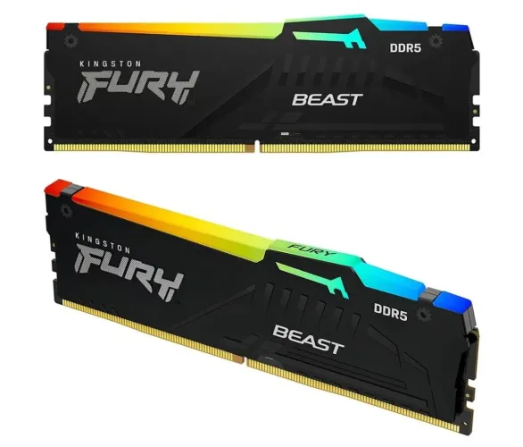 Memória RAM DDR5 8gb 5200mts Kingston Fury Beast Rgb Cl40