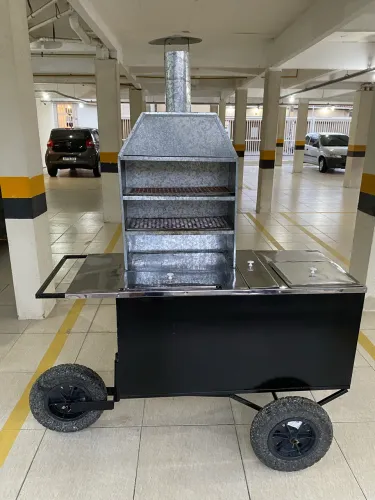 Carrinho para churrasco/espetinho
