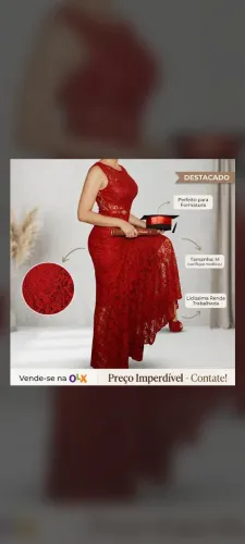 Vestido elegante vermelho