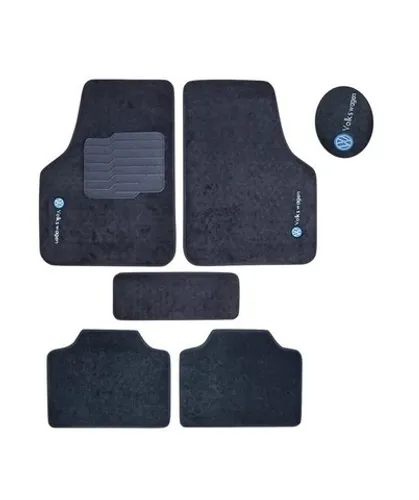 Jogo Tapete universal VW volkswagen com Logo caperte 5 pcs