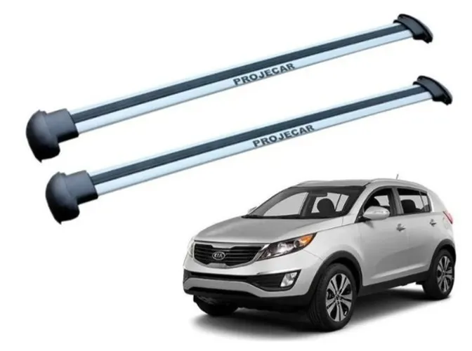 Travessa De Teto Em Aluminio Prata Kia Sportage 