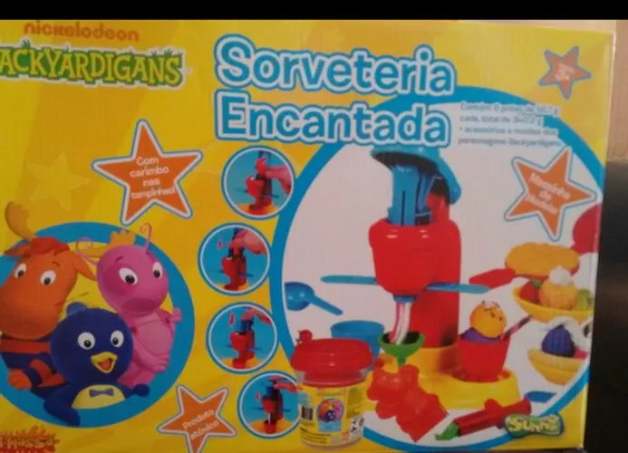 Sorveteria Encantada Backyardigans para massa de modelar 