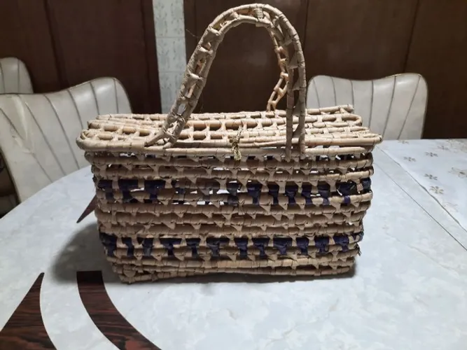 Bolsa de Palha, moda Praia e Piscina. Pouco usada. 