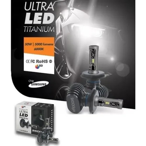 Ultraled shocklight titanium samsung novo 10000 lumens o par 1 ano de garantia 