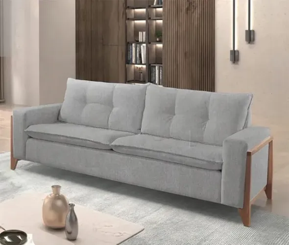 Sofá Living 3 Lugares Linho Nicarágua r65